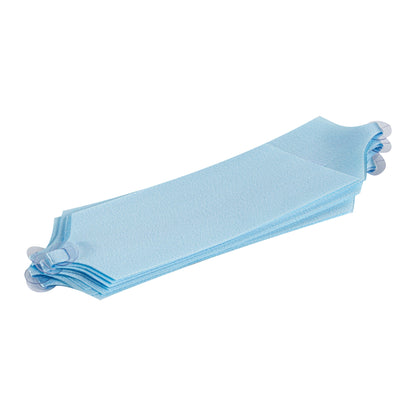 Gift Tek Light Blue Plastic Flora Satin Pull Bow - 5 1/2" - 10 count box