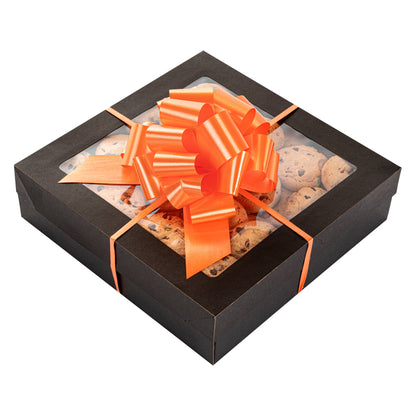 Gift Tek Orange Plastic Flora Satin Pull Bow - 5 1/2" - 1000 count box