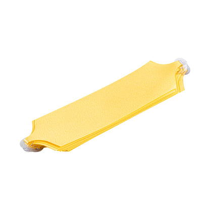 Gift Tek Yellow Plastic Flora Satin Pull Bow - 5 1/2" - 10 count box