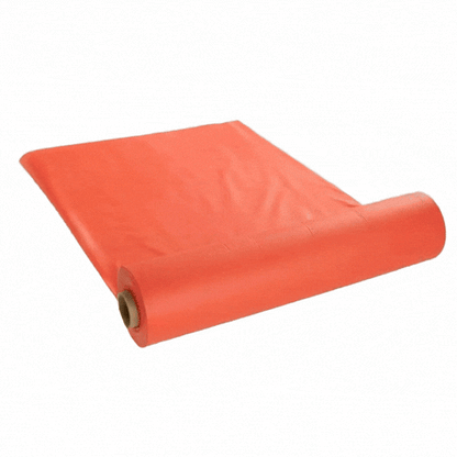 Table Tek Red Plastic Table Cover Roll - with Slide Cutter - 100' x 54" - 10 count box