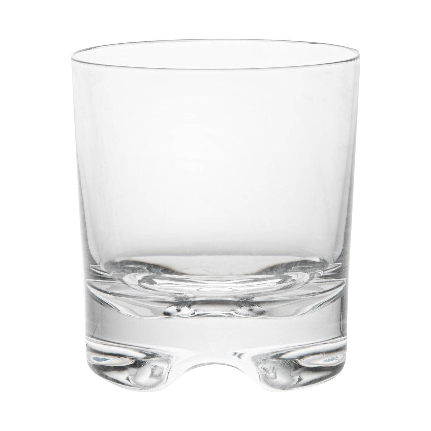 Bev Tek 12 oz Polycarbonate Double Old Fashioned Glass - 3 1/2" x 3 1/2" x 3 3/4" - 6 count box