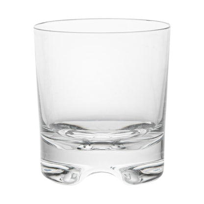 Bev Tek 12 oz Polycarbonate Double Old Fashioned Glass - 3 1/2" x 3 1/2" x 3 3/4" - 6 count box