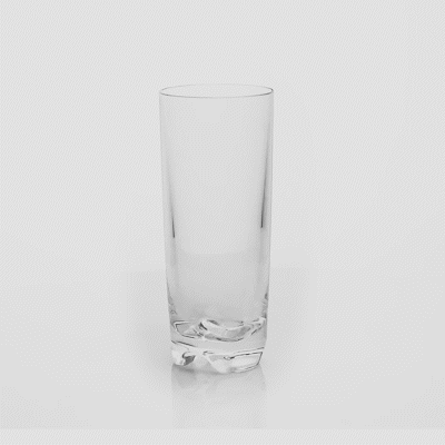 Bev Tek 10 oz Polycarbonate Collins Glass - 2 1/2" x 2 1/2" x 6 1/4" - 48 count box