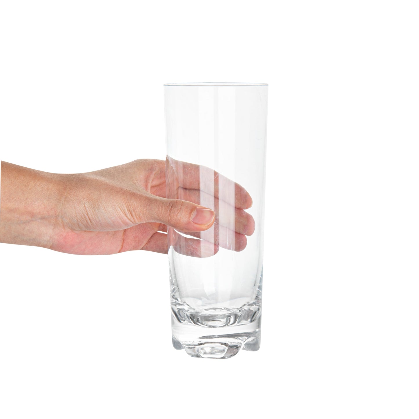Bev Tek 16 oz Polycarbonate Beverage Glass - 2 3/4" x 2 3/4" x 7 1/4" - 48 count box