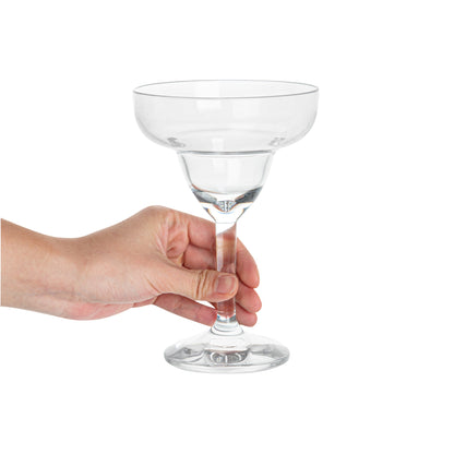 Bev Tek 11 oz Polycarbonate Margarita Glass - 4 1/2" x 4 1/2" x 6 3/4" - 24 count box