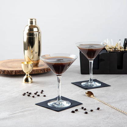 Bev Tek 10 oz Polycarbonate Cocktail Martini Glass - 5 1/4" x 5 1/4" x 6 3/4" - 24 count box