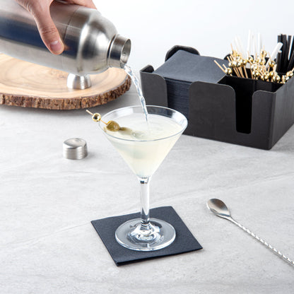 Bev Tek 10 oz Polycarbonate Cocktail Martini Glass - 4 1/2" x 4 1/2" x 6 1/2" - 24 count box