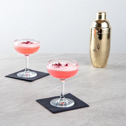 Bev Tek 7 oz Polycarbonate Champagne Coupe Glass - 3 3/4" x 3 3/4" x 5" - 48 count box