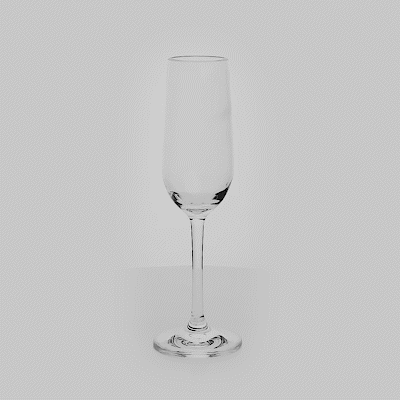 Bev Tek 6 oz Polycarbonate Champagne Flute - 2 3/4" x 2 3/4" x 8 3/4" - 6 count box