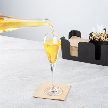 Bev Tek 7 oz Polycarbonate Champagne Flute - 2 3/4" x 2 3/4" x 9 1/4" - 6 count box