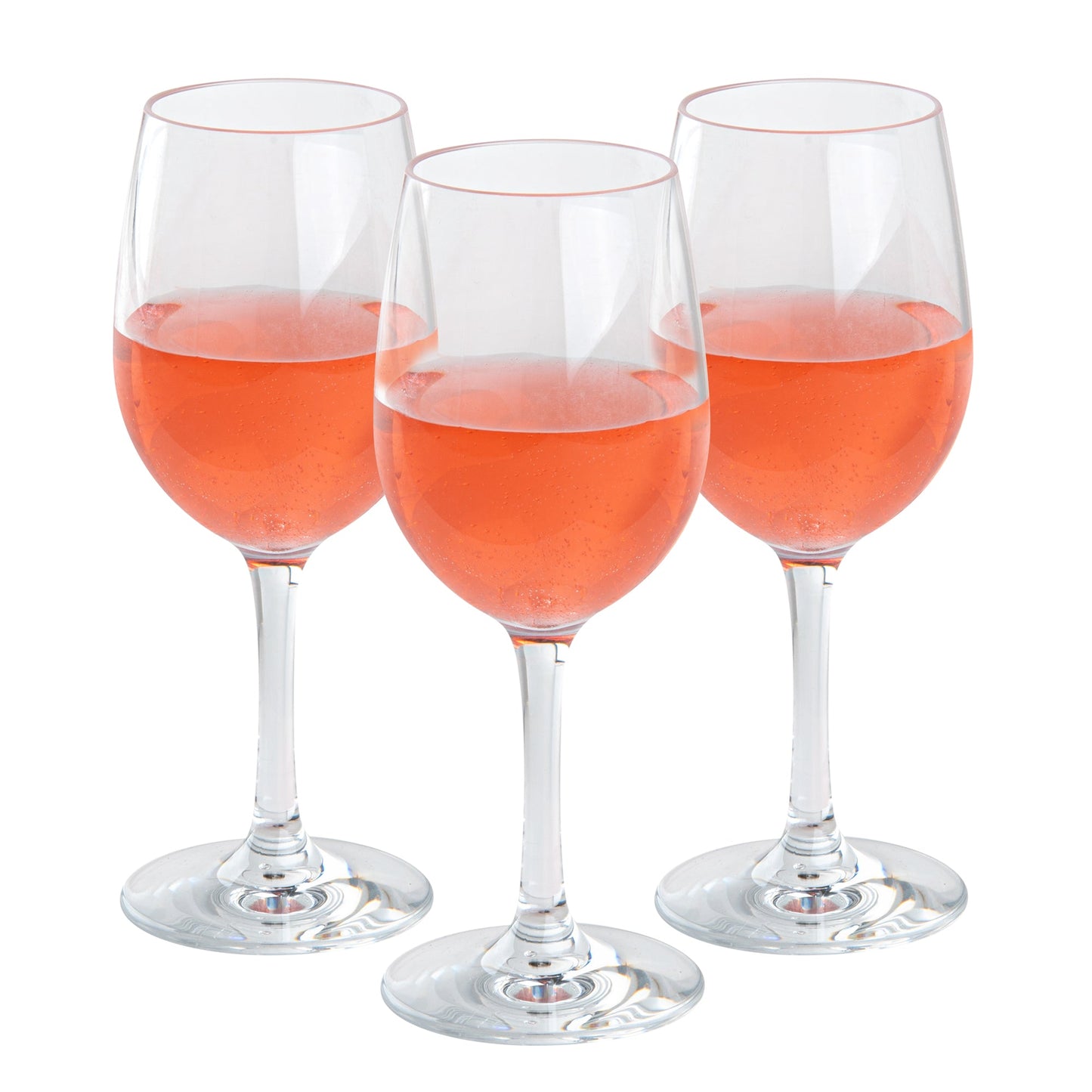 Bev Tek 9 oz Polycarbonate Wine Glass - 2 3/4" x 2 3/4" x 7" - 6 count box