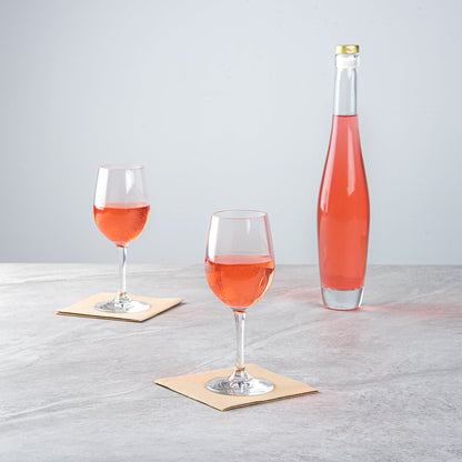 Bev Tek 9 oz Polycarbonate Wine Glass - 2 3/4" x 2 3/4" x 7" - 6 count box