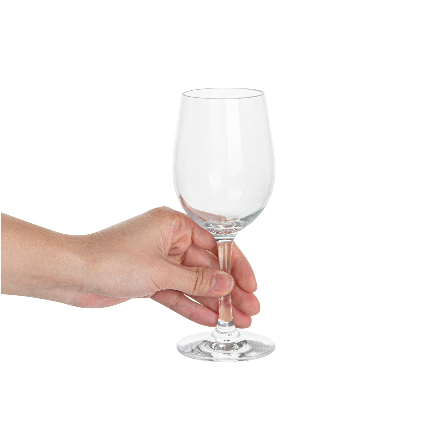 Bev Tek 9 oz Polycarbonate Wine Glass - 2 3/4" x 2 3/4" x 7" - 6 count box
