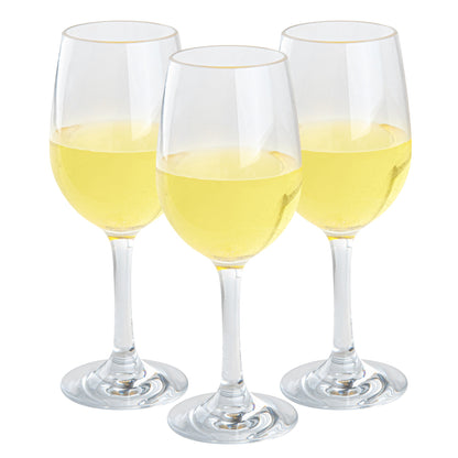 Bev Tek 14 oz Polycarbonate Wine Glass - 3 1/4" x 3 1/4" x 8 1/2" - 6 count box