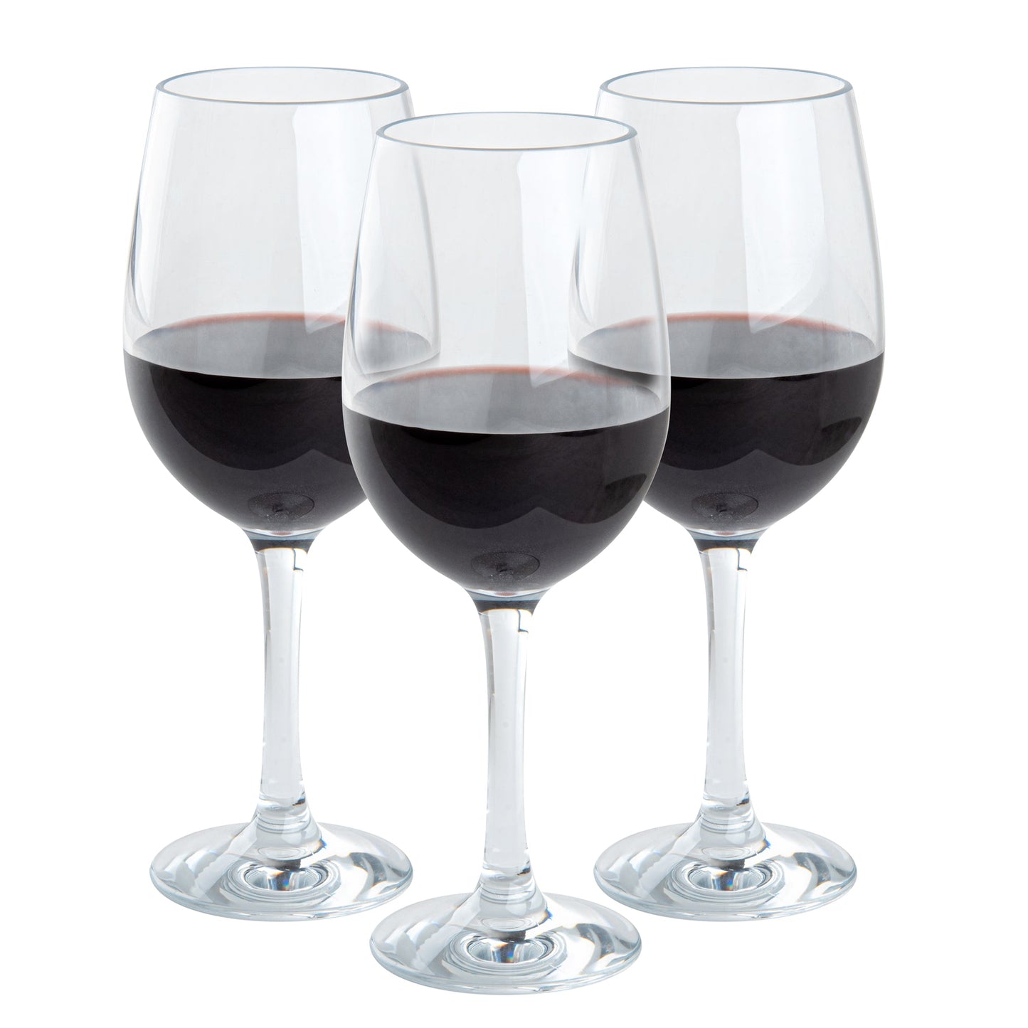 Bev Tek 16 oz Polycarbonate Wine Glass - 3 1/2" x 3 1/2" x 9 1/4" - 6 count box