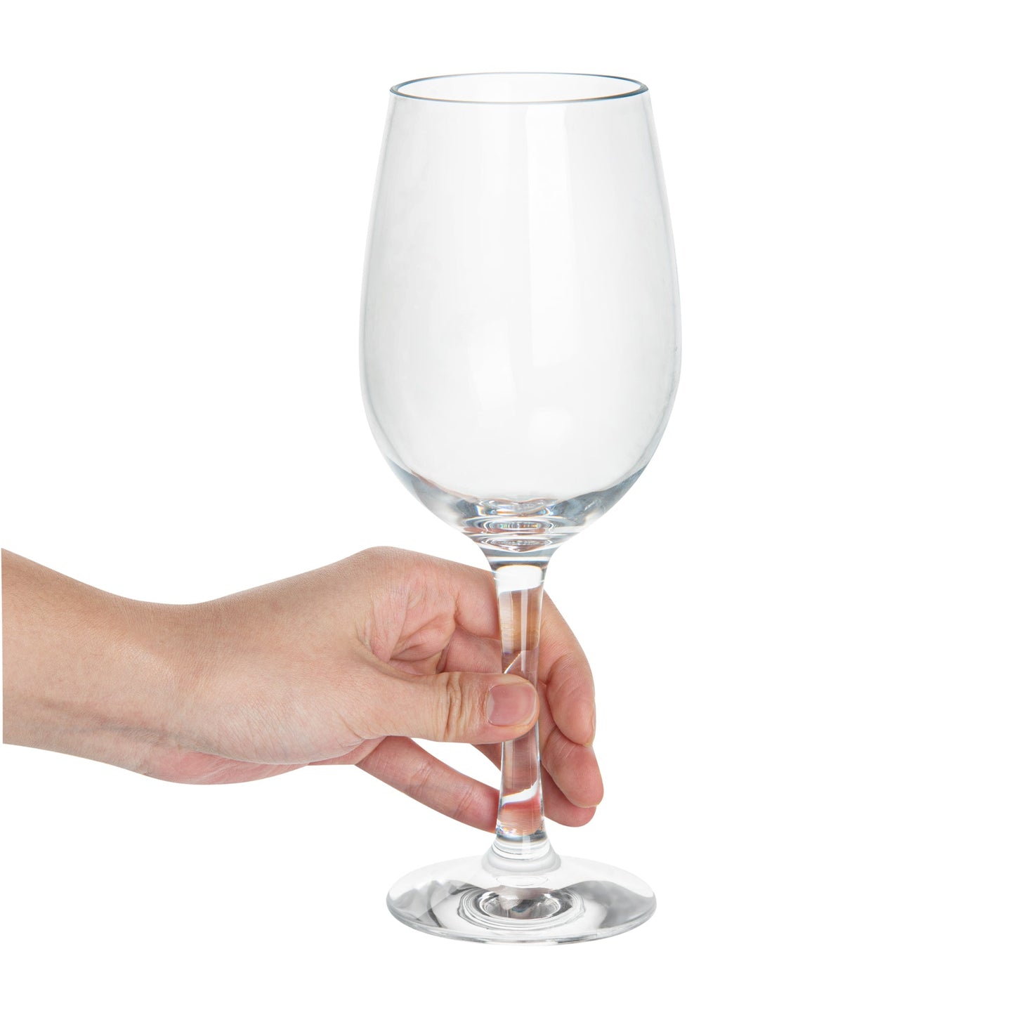 Bev Tek 16 oz Polycarbonate Wine Glass - 3 1/2" x 3 1/2" x 9 1/4" - 6 count box
