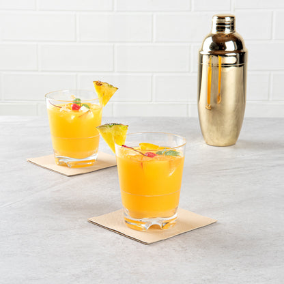 Bev Tek 14 oz Polycarbonate Old Fashioned Glass - Stackable - 3 3/4" x 3 3/4" x 4 1/4" - 48 count box