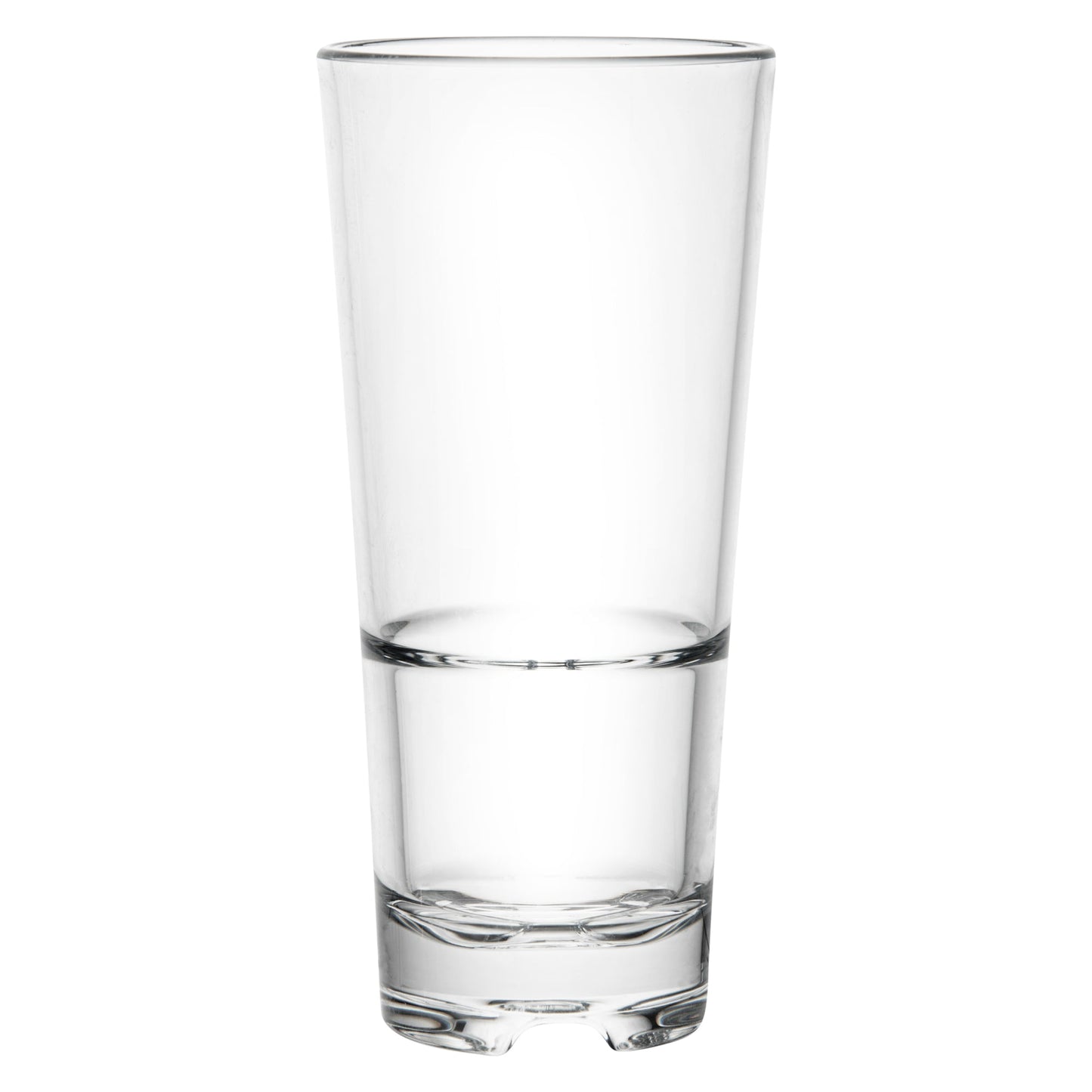 Bev Tek 14 oz Polycarbonate Highball Glass - Stackable - 3" x 3" x 6 1/2" - 48 count box