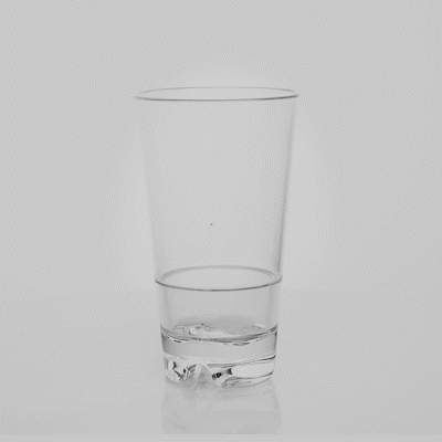 Bev Tek 18 oz Polycarbonate Highball Glass - Stackable - 3 1/2" x 3 1/2" x 6 1/4" - 48 count box