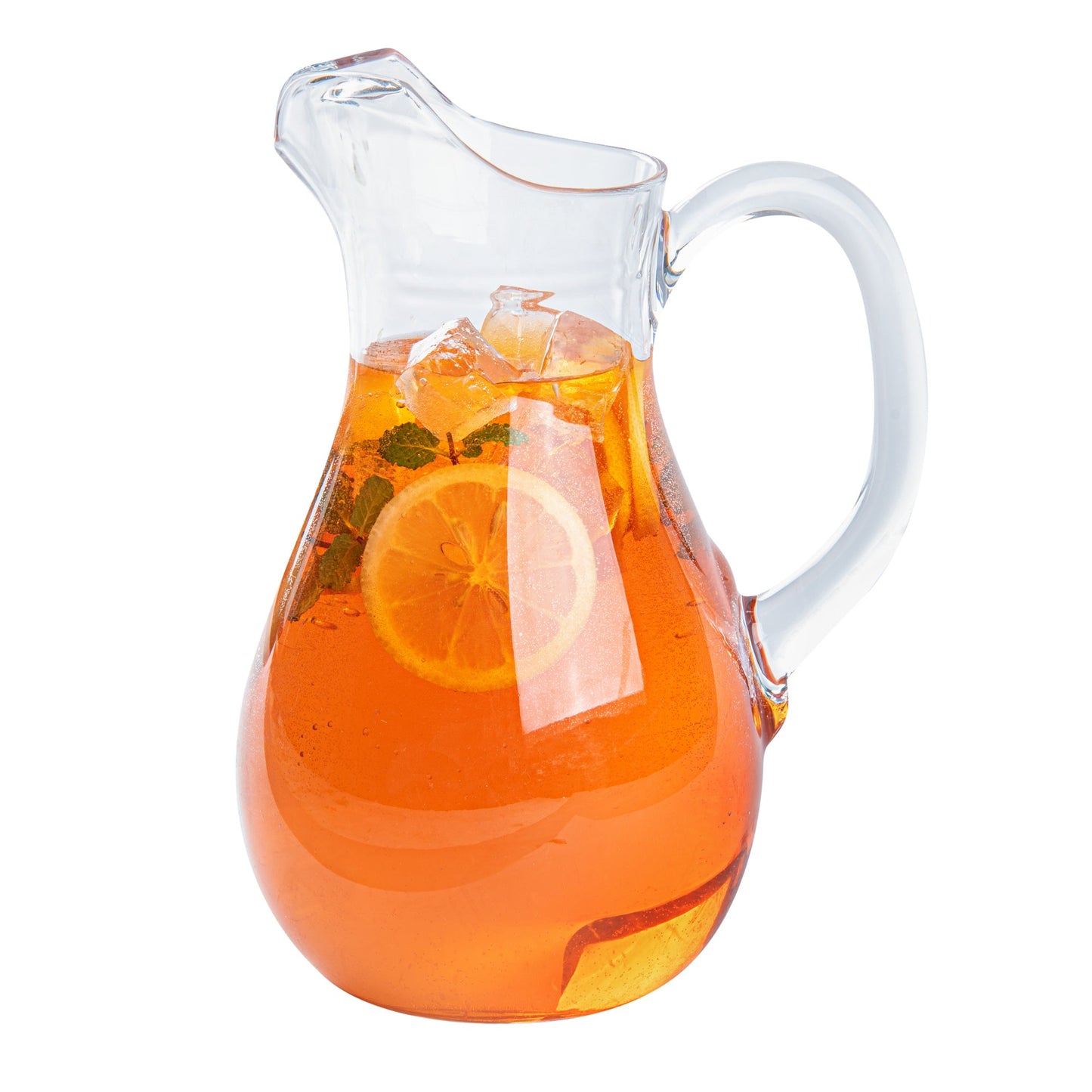 Bev Tek 57 oz Clear Polycarbonate Water Pitcher - 7" x 3 1/2" x 9 1/2" - 6 count box
