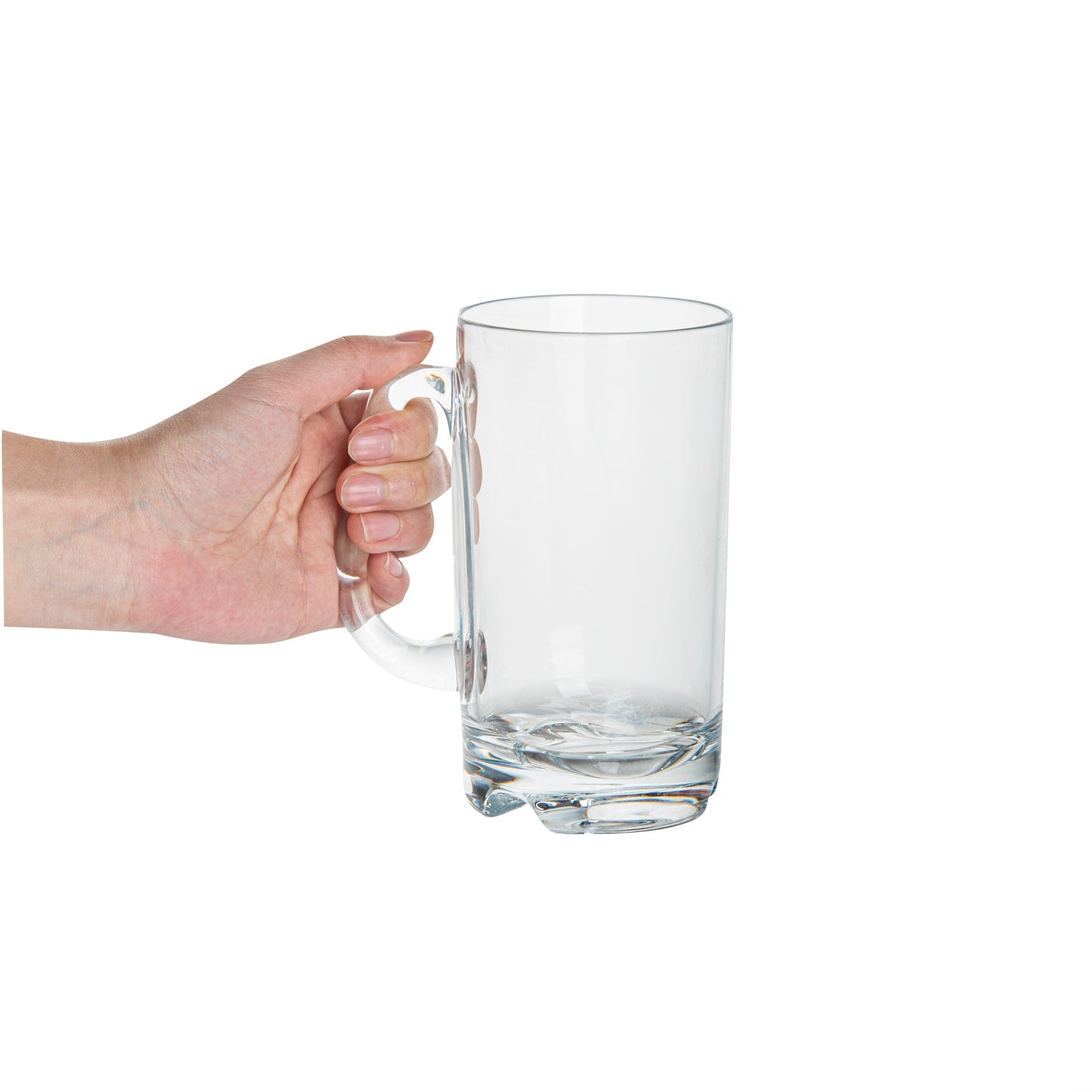 Bev Tek 18 oz Polycarbonate Beer Mug - 4 3/4" x 3 1/4" x 6" - 6 count box