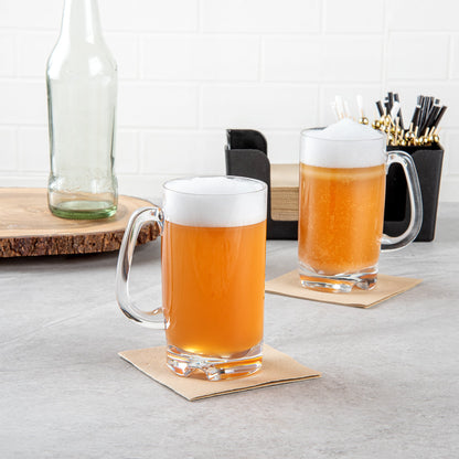 Bev Tek 18 oz Polycarbonate Beer Mug - 4 3/4" x 3 1/4" x 6" - 6 count box