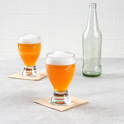 Bev Tek 14 oz Polycarbonate Craft Beer Glass - 3 1/2" x 3 1/2" x 6" - 6 count box