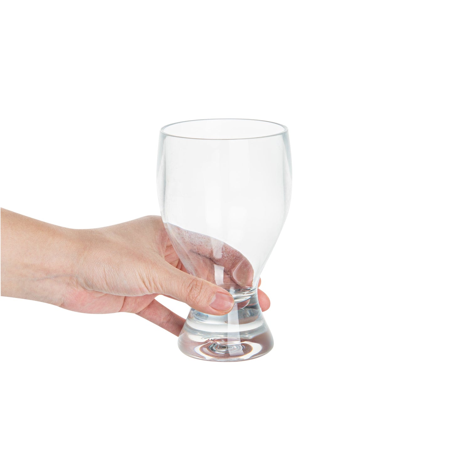 Bev Tek 14 oz Polycarbonate Craft Beer Glass - 3 1/2" x 3 1/2" x 6" - 6 count box