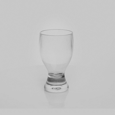 Bev Tek 14 oz Polycarbonate Craft Beer Glass - 3 1/2" x 3 1/2" x 6" - 6 count box