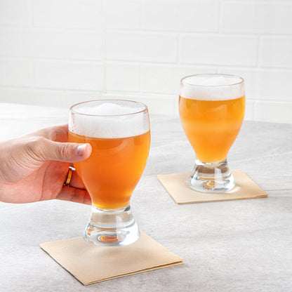 Bev Tek 14 oz Polycarbonate Craft Beer Glass - 3 1/2" x 3 1/2" x 6" - 6 count box