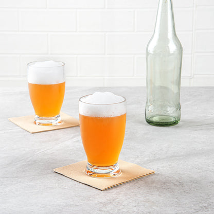 Bev Tek 12 oz Polycarbonate Craft Beer Glass - 3" x 3" x 5" - 6 count box
