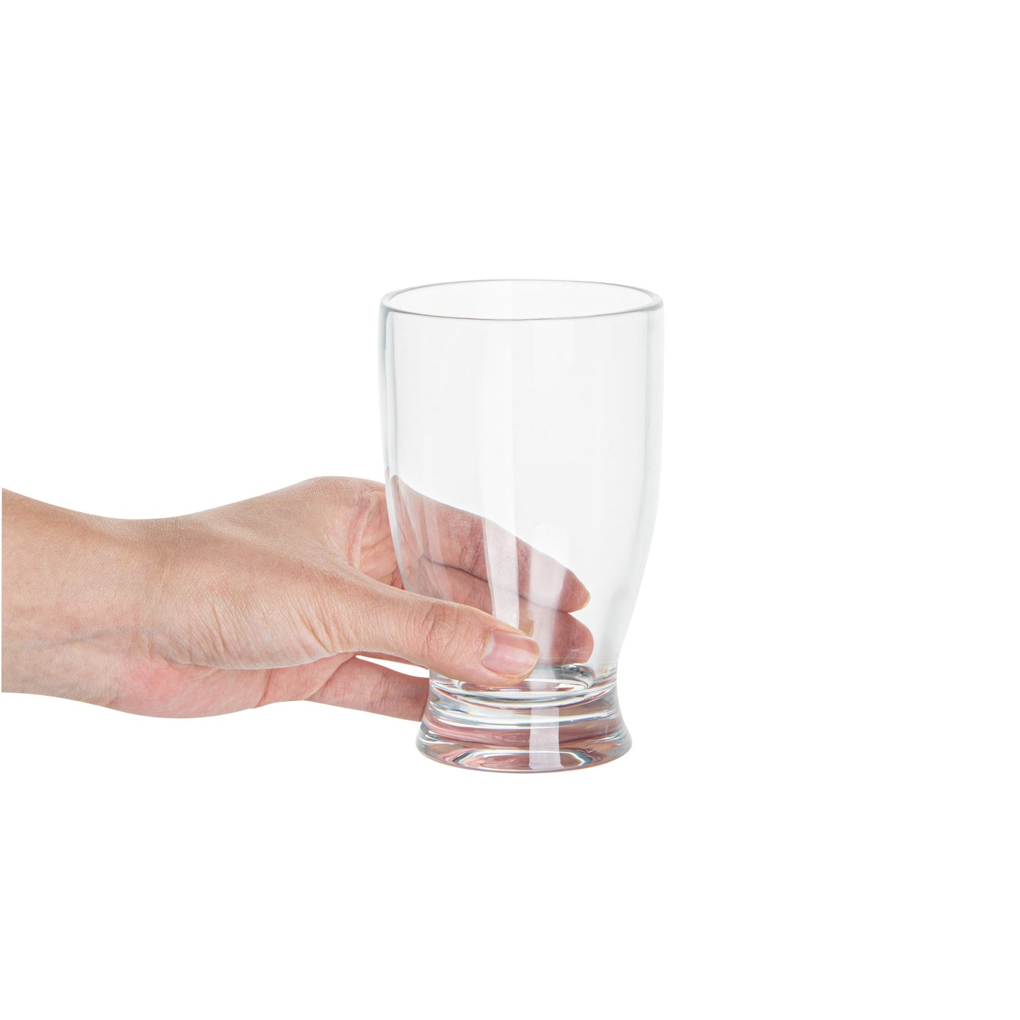 Bev Tek 12 oz Polycarbonate Craft Beer Glass - 3" x 3" x 5" - 6 count box