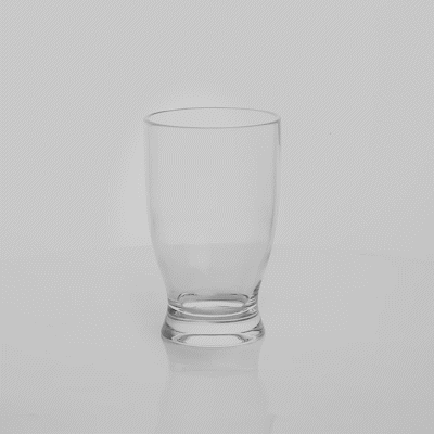 Bev Tek 12 oz Polycarbonate Craft Beer Glass - 3" x 3" x 5" - 6 count box