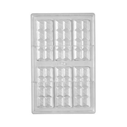 Pastry Tek Polycarbonate Break-Apart Candy / Chocolate Mold - 6-Compartment - 1 count box