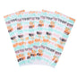 Bag Tek Plastic Candy Bag - Halloween Words, Gusseted - 4" x 2" x 9 1/2" - 100 count box