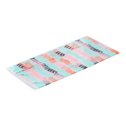 Bag Tek Plastic Candy Bag - Halloween Words, Gusseted - 4" x 2" x 9 1/2" - 100 count box