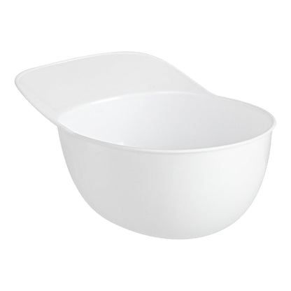 Mini Serve 8 oz White Plastic Baseball Helmet Ice Cream / Snack Bowl - 10 count box