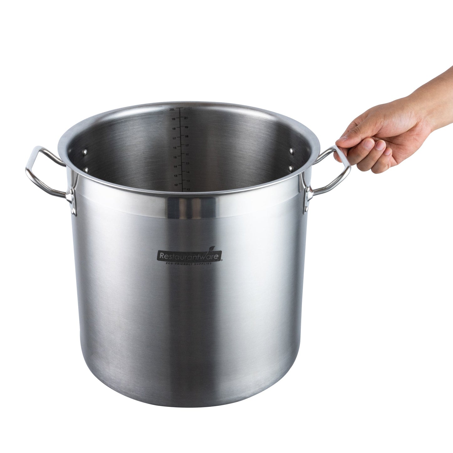 Met Lux 21 qt Stainless Steel Stock Pot - Induction Ready - 1 count box