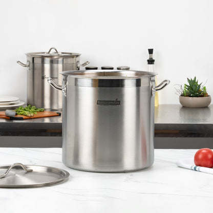 Met Lux 21 qt Stainless Steel Stock Pot - Induction Ready - 1 count box
