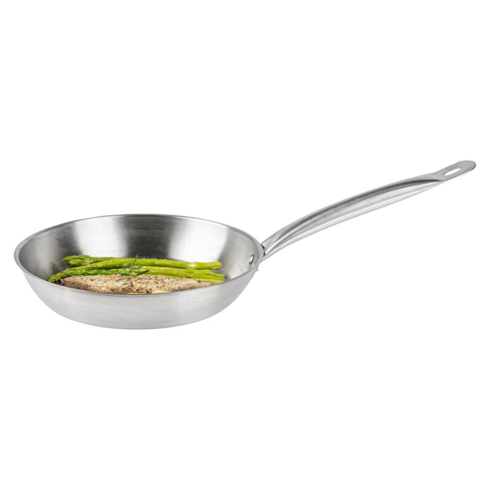 Met Lux Round Stainless Steel 10" Fry Pan - Induction Ready - 1 count box