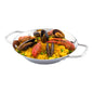 Met Lux Round Stainless Steel Paella Pan - Induction Ready - 11" x 8" x 1 1/2" - 1 count box
