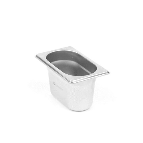 Met Lux Rectangle Stainless Steel 1/9 Size Steam Table Pan 4 Inch Deep - Anti Jam - 1 count box