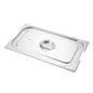 Met Lux Rectangle Stainless Steel Lid - Fits Full Size Steam Table Pan - 1 count box