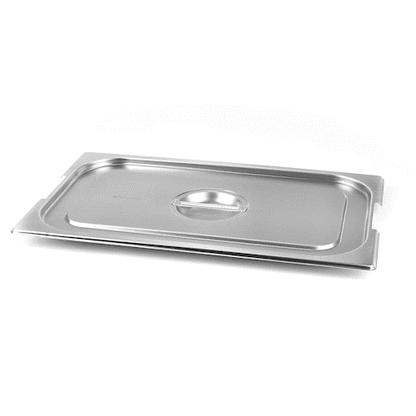 Met Lux Rectangle Stainless Steel Lid - Fits Full Size Steam Table Pan - 1 count box