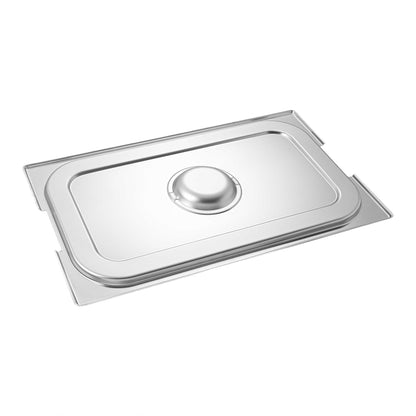 Met Lux Rectangle Stainless Steel Lid - Fits Full Size Steam Table Pan - 1 count box