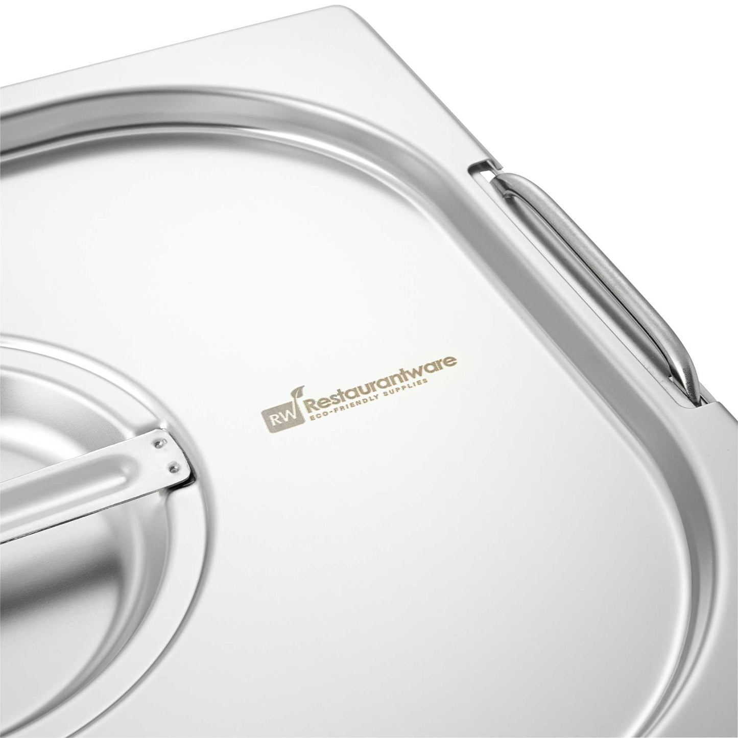 Met Lux Rectangle Stainless Steel Lid - Fits 1/2 Size Steam Table Pan - 1 count box