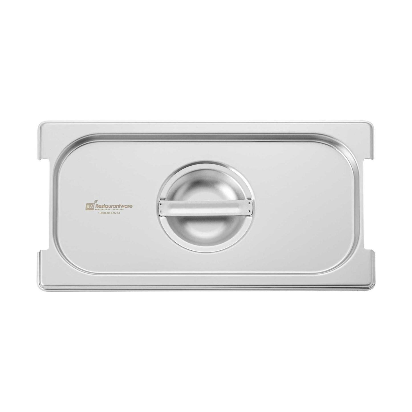 Met Lux Rectangle Stainless Steel Lid - Fits 1/3 Size Steam Table Pan - 1 count box