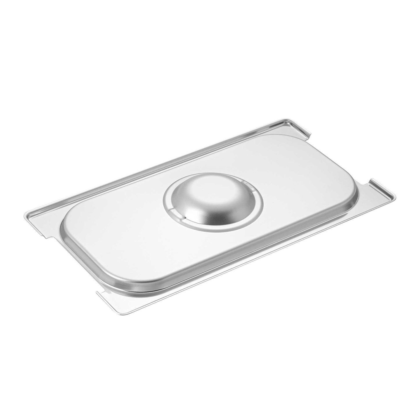 Met Lux Rectangle Stainless Steel Lid - Fits 1/3 Size Steam Table Pan - 1 count box