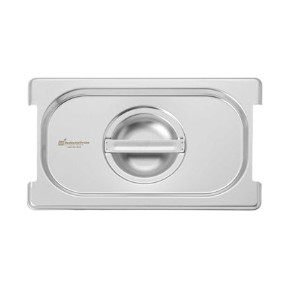 Met Lux Rectangle Stainless Steel Lid - Fits 1/4 Size Steam Table Pan - 1 count box