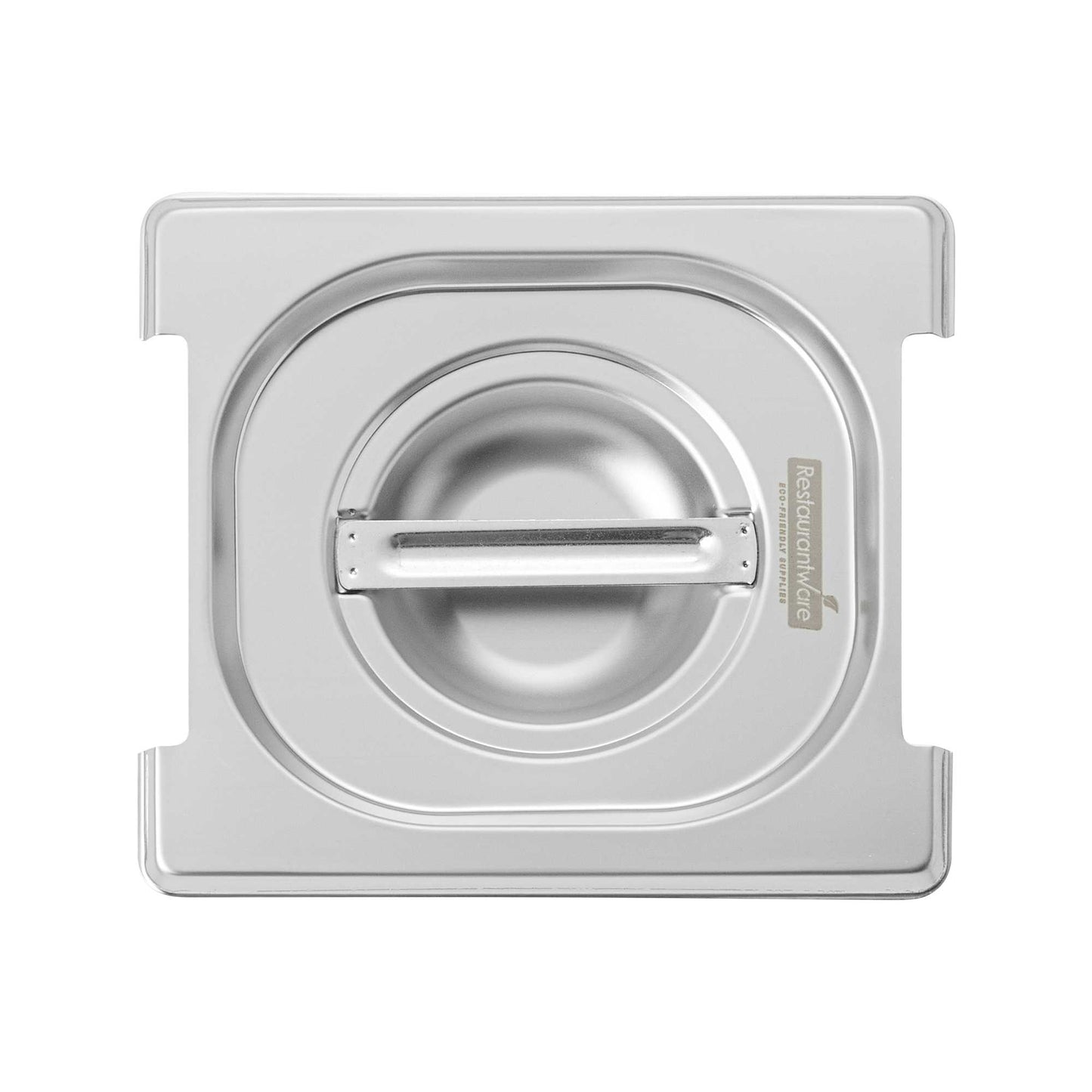 Met Lux Rectangle Stainless Steel Lid - Fits 1/6 Size Steam Table Pan - 1 count box